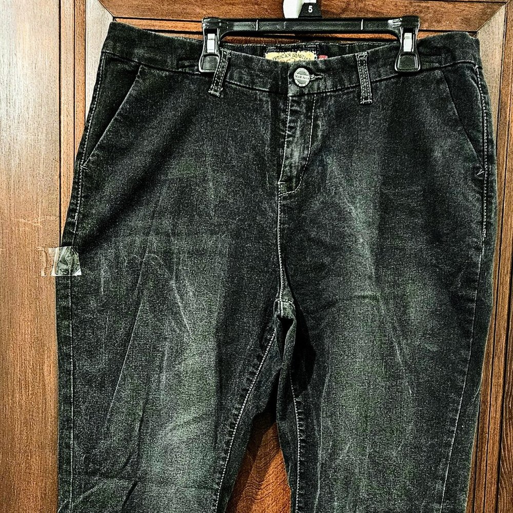 7. Dear John Black soft denim wide leg Chinos Size 32